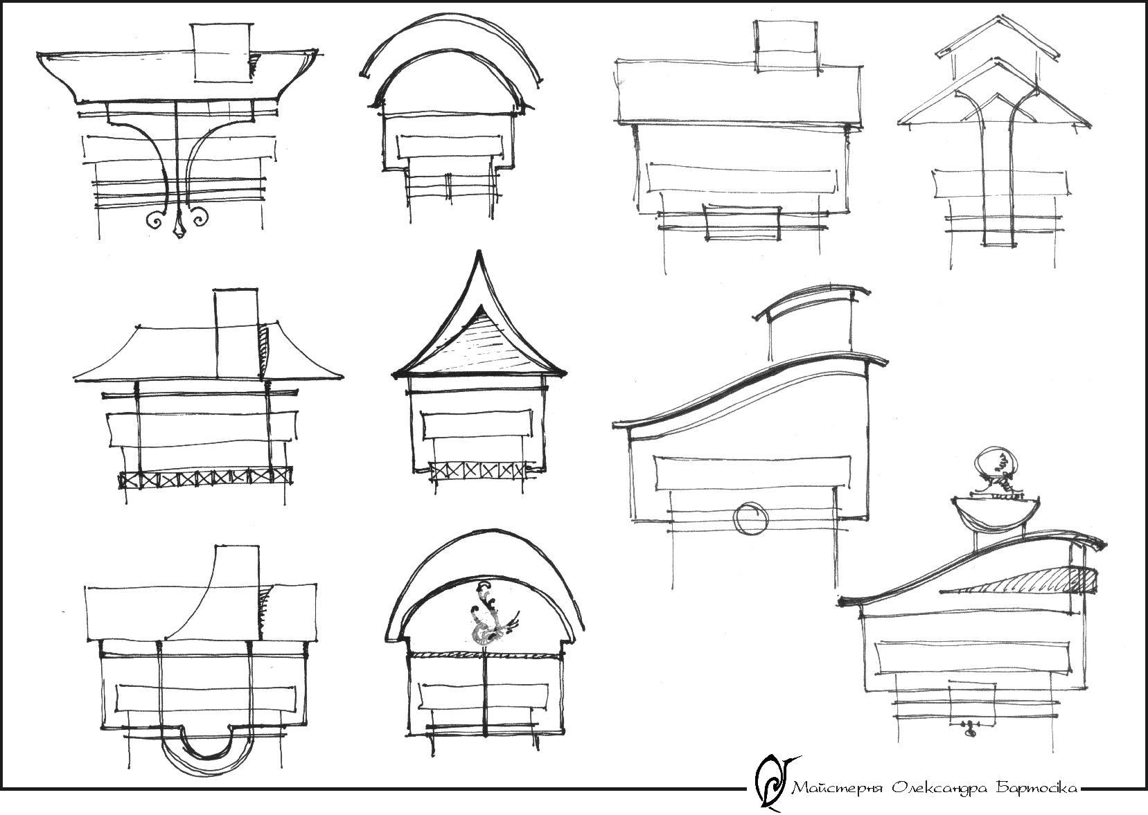 Kaleidoscope-Drafts of roofs